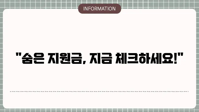 정부지원금 조회사이트: 추천 플랫폼