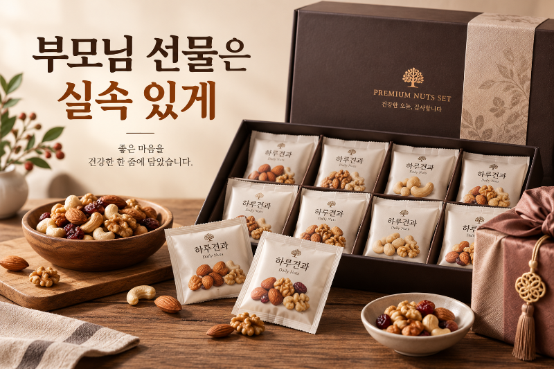 부모님 추석 선물 5만원대로 추천하는 개별포장 견과류 선물세트