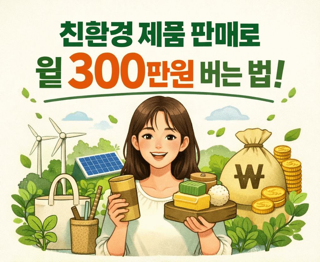 친환경 제품 판매로 월 300 버는 방법