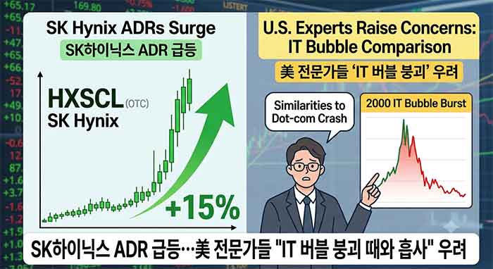 SK하이닉스 ADR 급등에 대한 이미지 입니다.