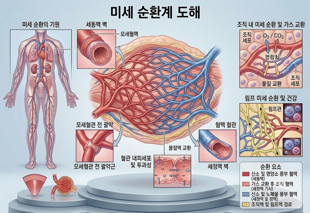 미세 순환기 도해