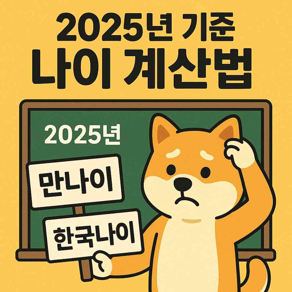 한국 나이 계산법 총정리|만나이·세는나이 차이, 지금 몇 살인지 헷갈린다면?