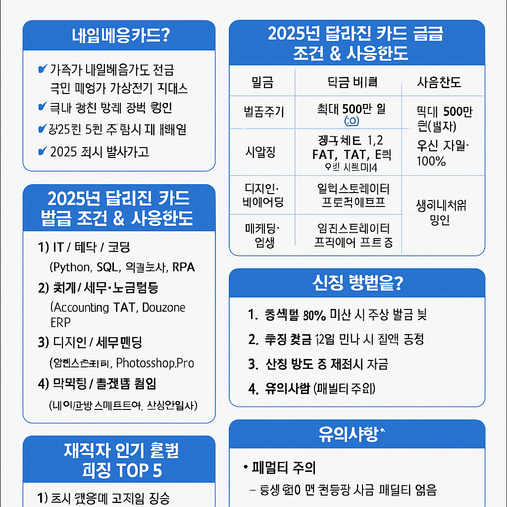 재직자 내일 배움카드. 지금 신청 안 하면 손해!