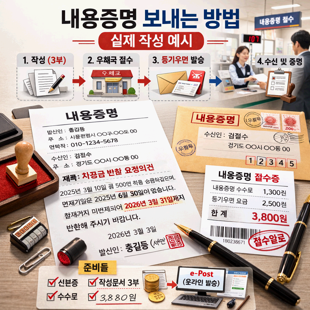 돈 못 받았다면? 내용증명 한 통이 상황을 바꿉니다.