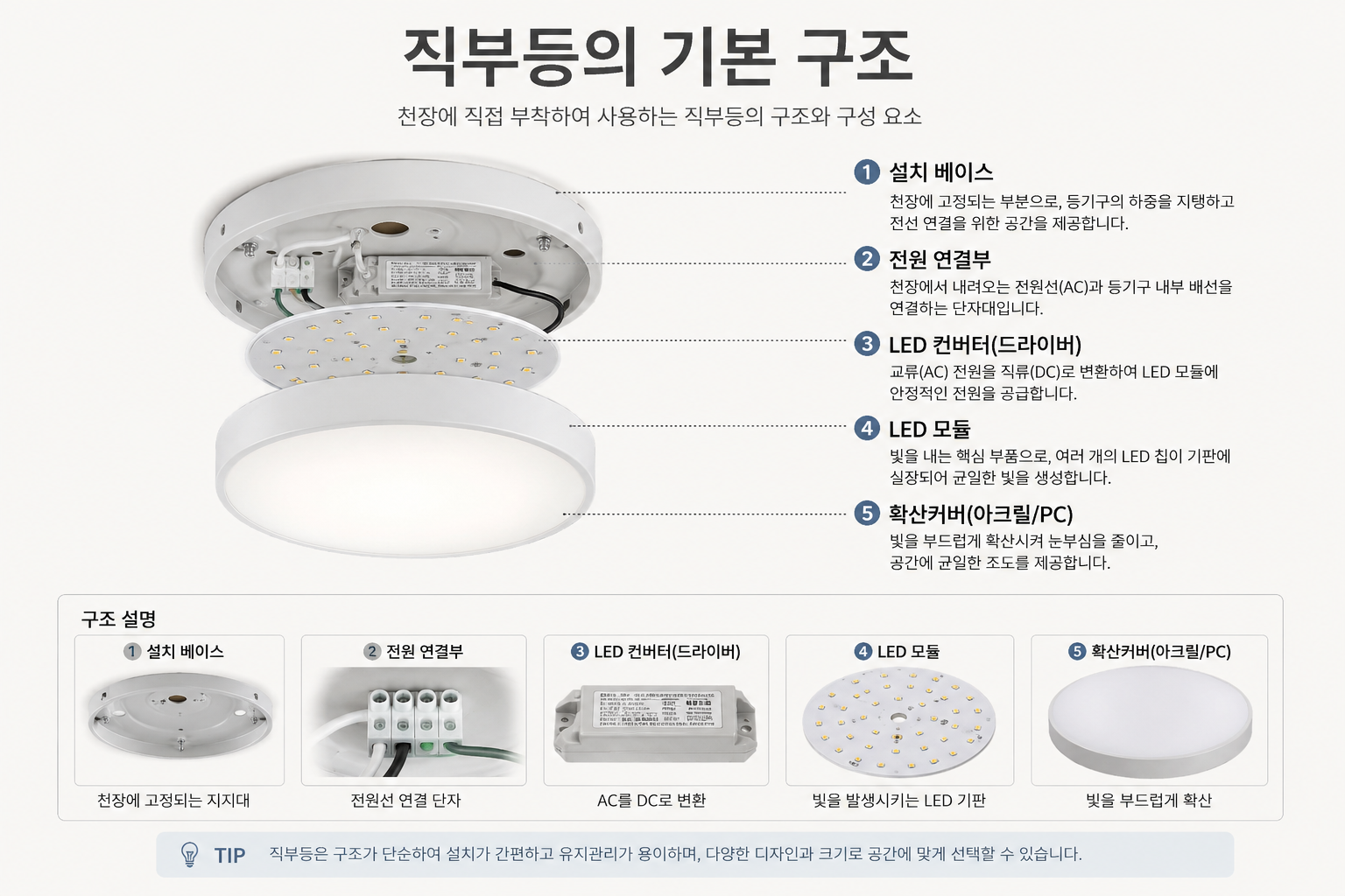 직부등의 기본 구조