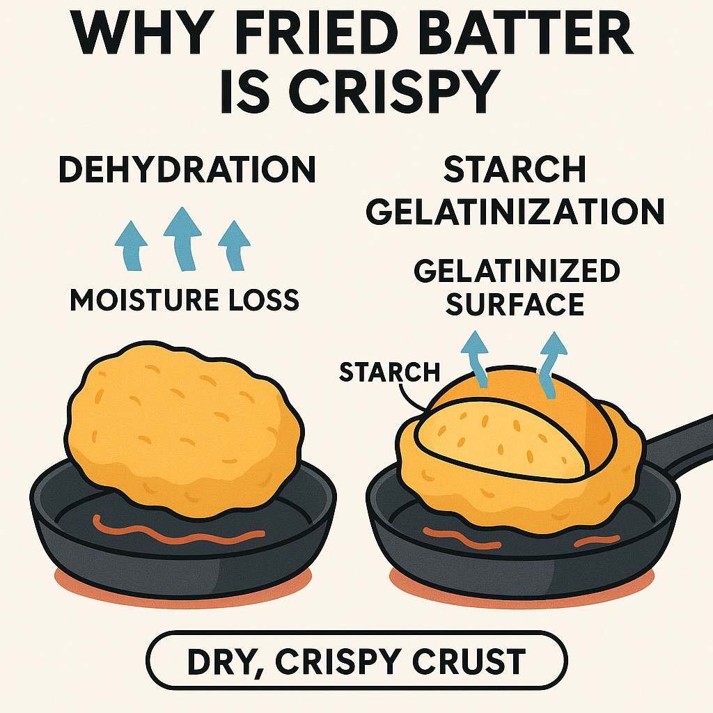 튀김옷이 바삭해지는 이유
