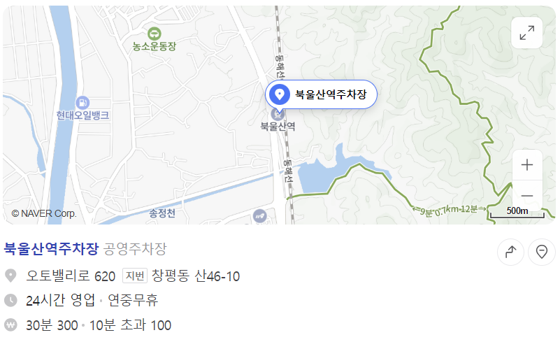 북울산역 공영주차장 위치