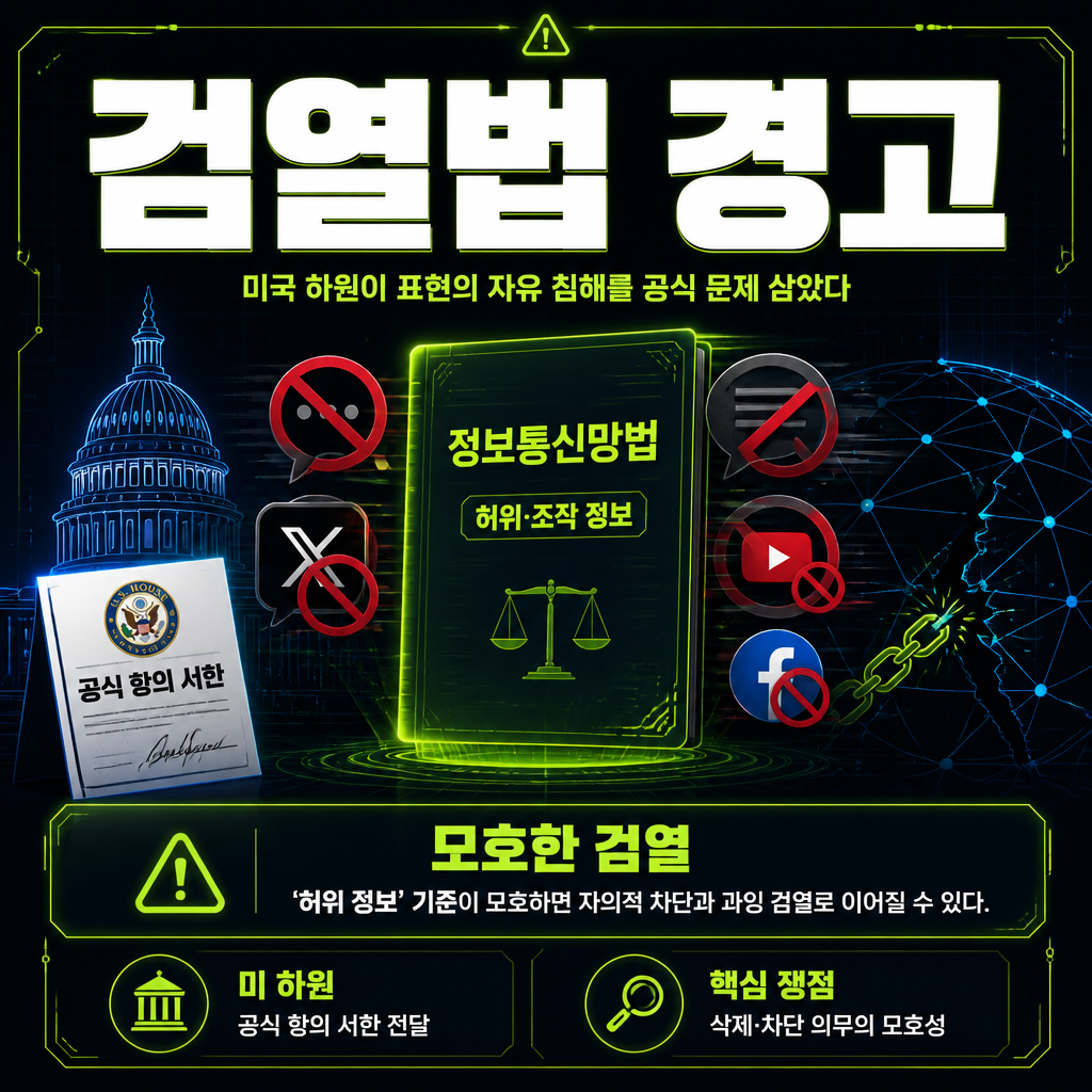 검열법 경고