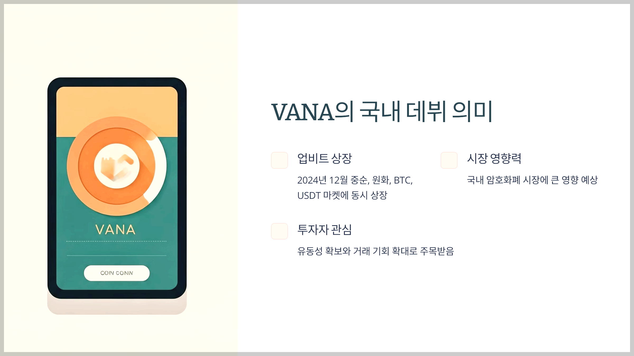 VANA의 국내 데뷔 의미