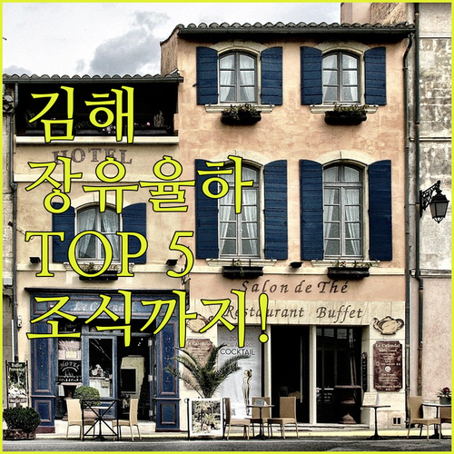김해 숙소 추천 TOP 5 장유 율하..