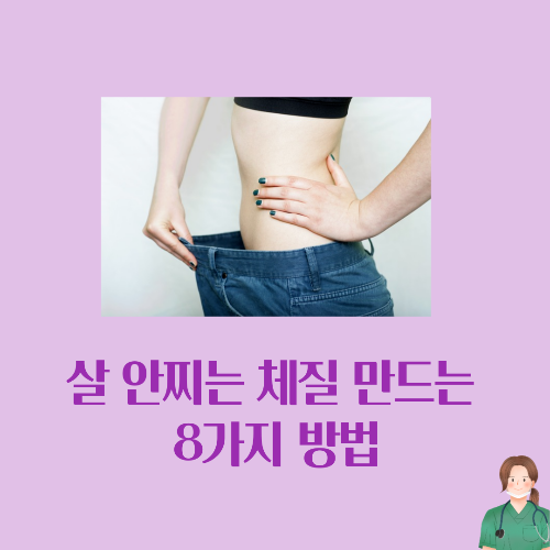살 안찌는 체질 만드는 8가지 방법