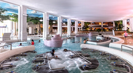 예산 스플라스 리솜의 내부 스파 시설 모습