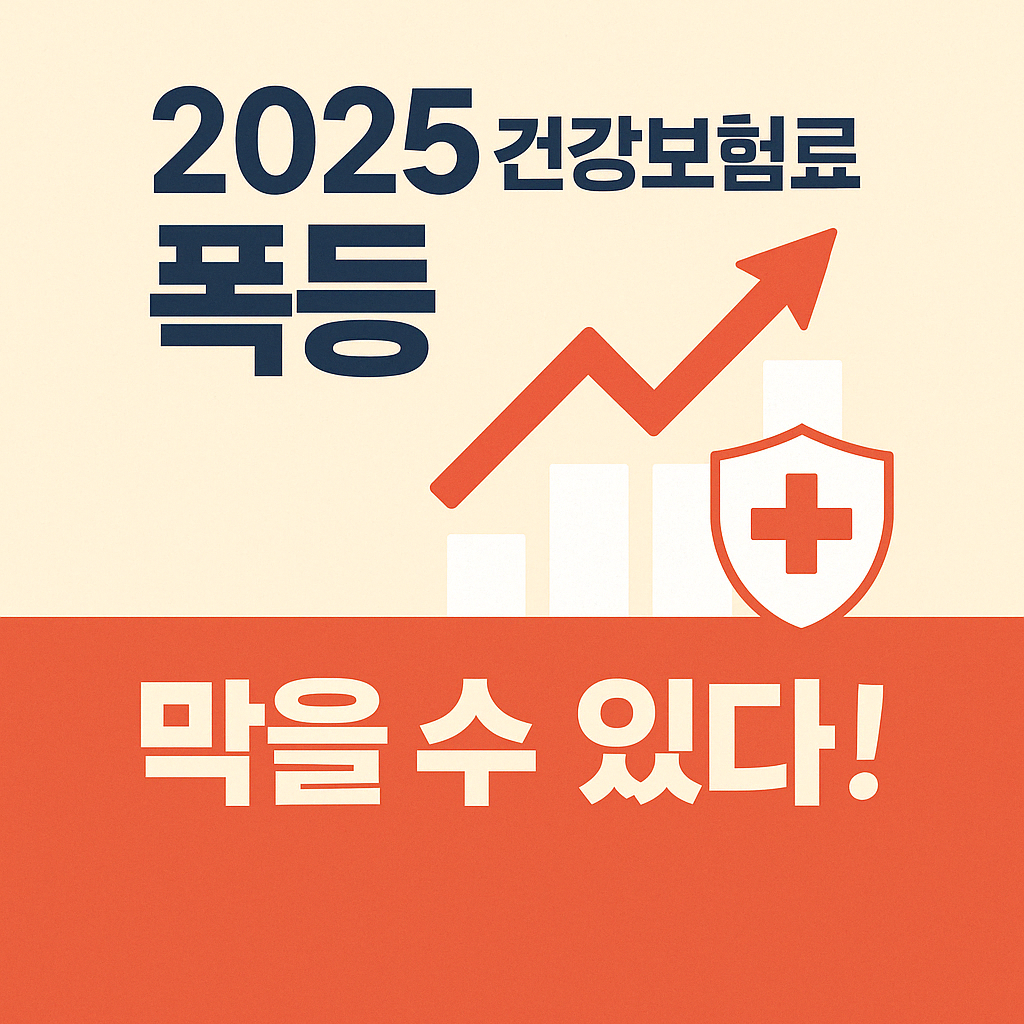 건강보험료 인상되는 이유는? &ndash; 2025년 기준 보험료 폭등 막는 방법