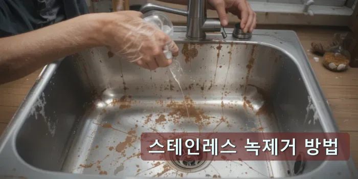 스테인레스 녹제거 하는모습 썸네일