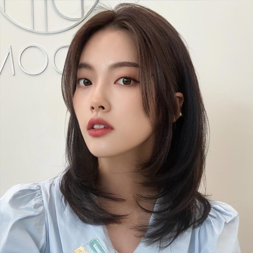 단발머리c컬펌 관련 이미지