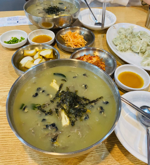 중문수두리보말칼국수