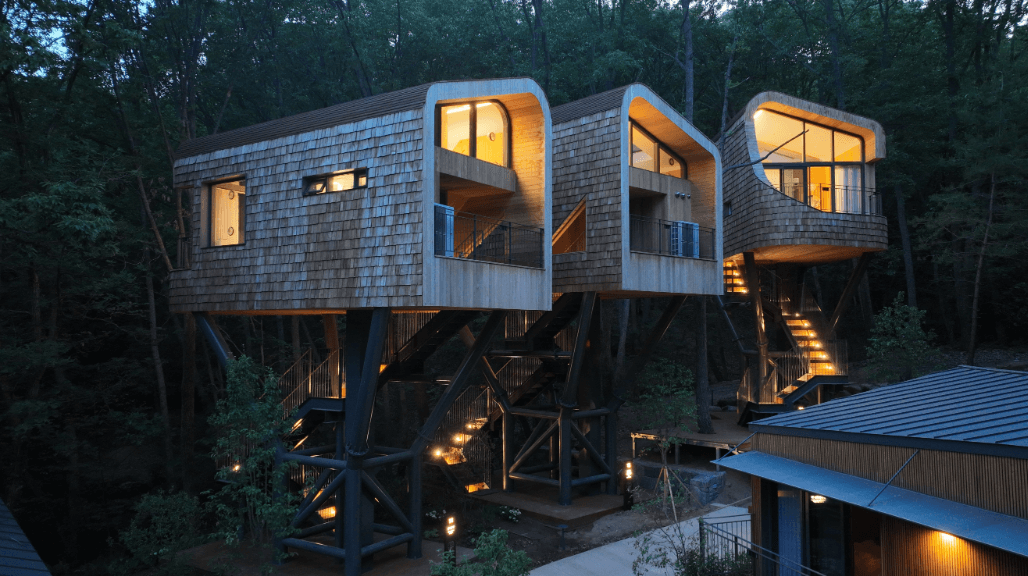 수락산 동막골 자연휴양림 ‘수락휴’ 야간 조명 이미지