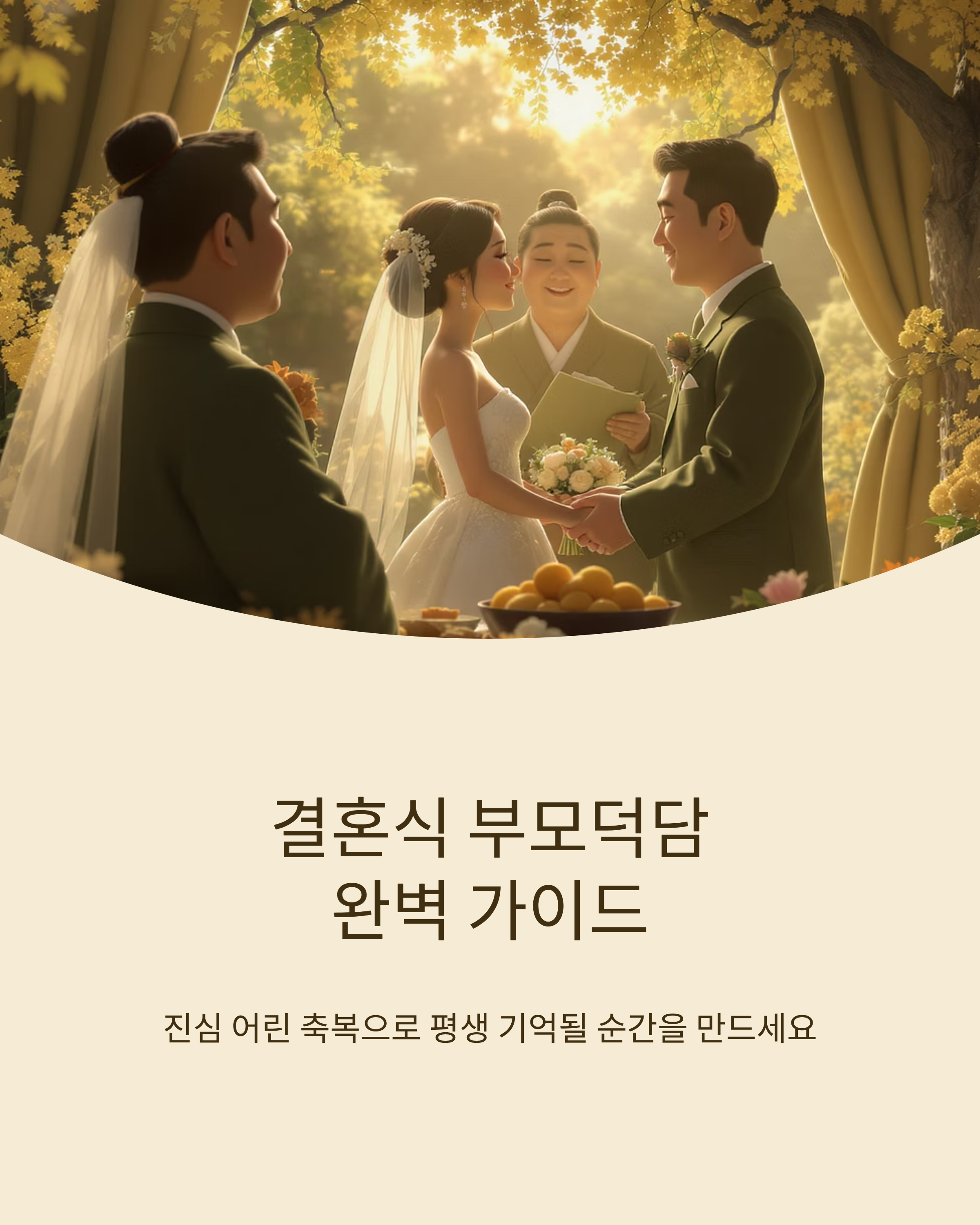 결혼식 부모덕담