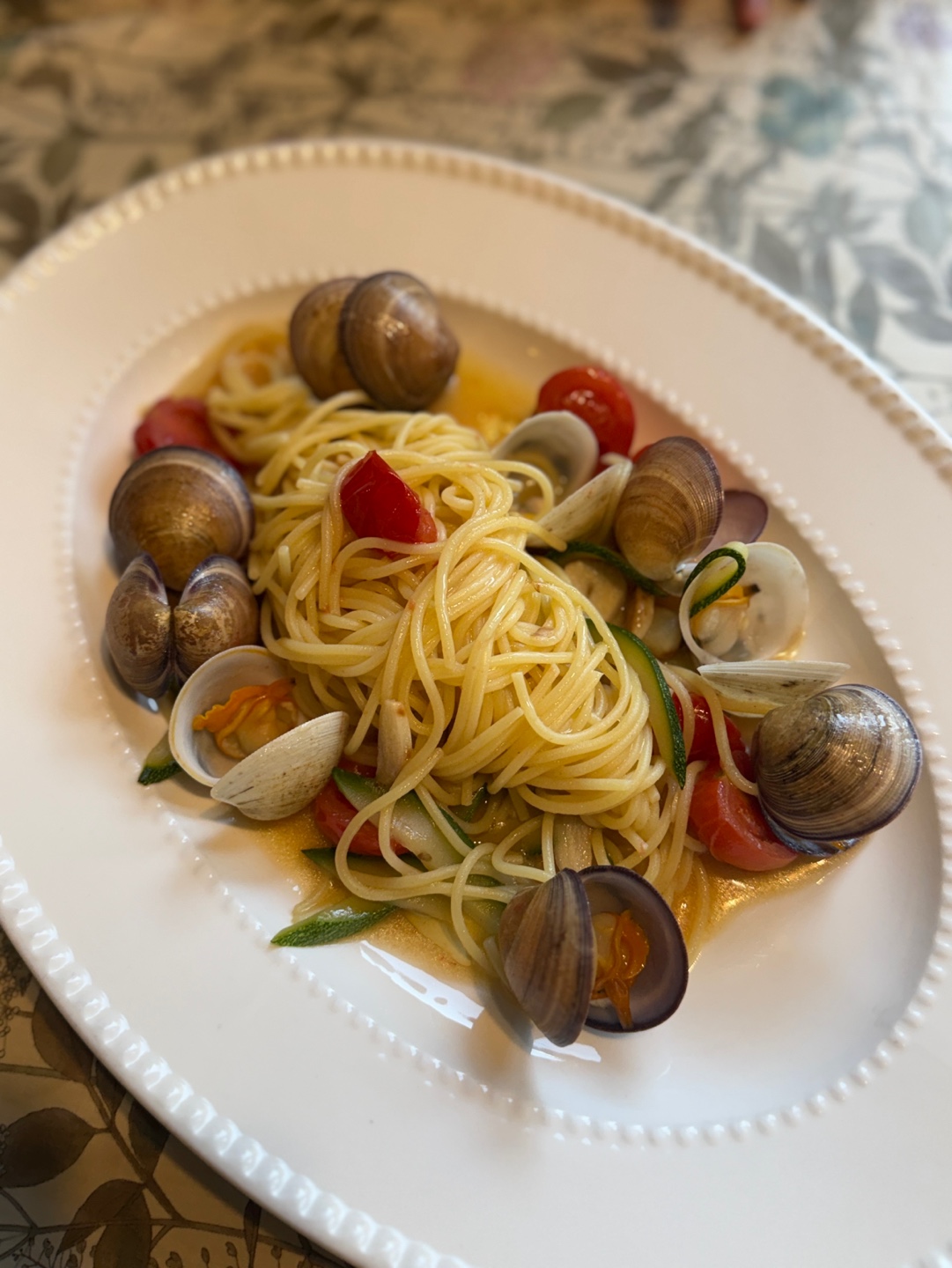 판교 토브나인 봉골레 파스타 맵기 조절 가능