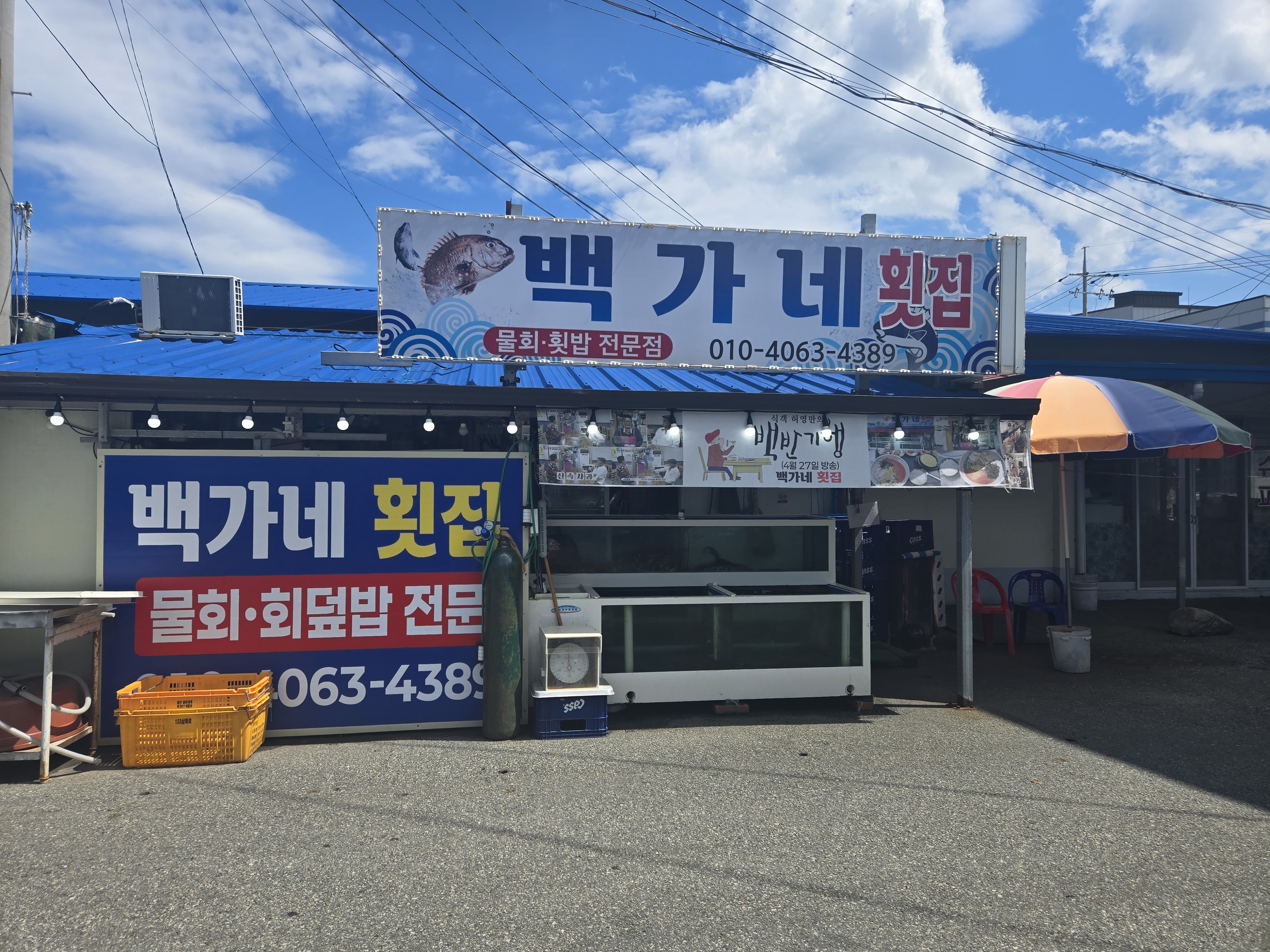 울진 후포항 맛집 백가네 식당