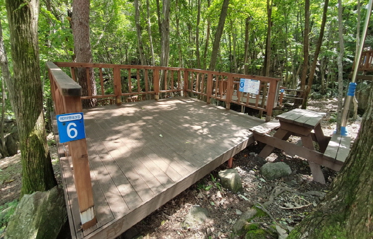 거제 자연휴양림 야영데크