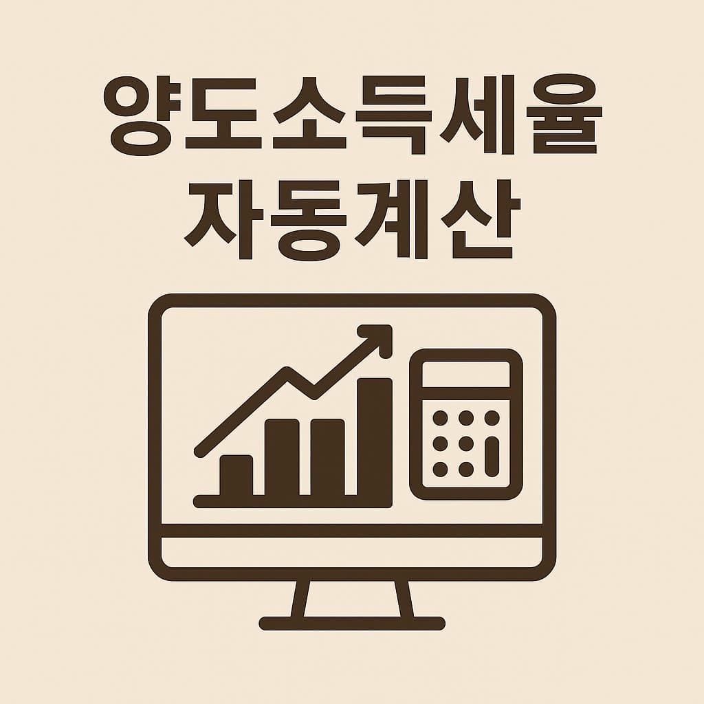 양도소득세율과 계산 방법 2025년 1세대 1주택 2주택 다주택자 절세 전략
