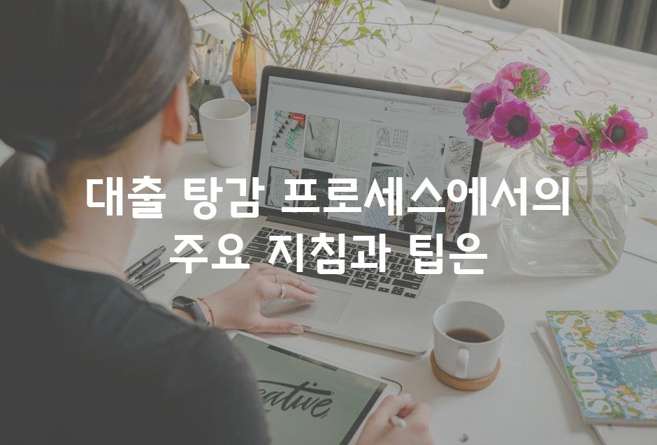 대출 탕감 프로세스에서의 주요 지침과 팁은
