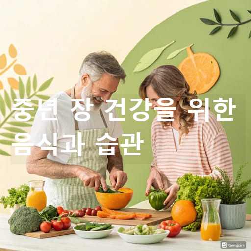 중년 장 건강을 위한 음식과 습관