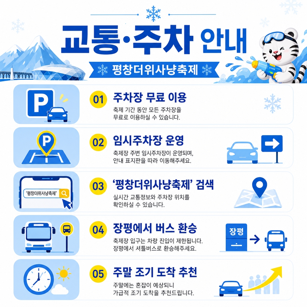 주차와 대중교통 가는 방법