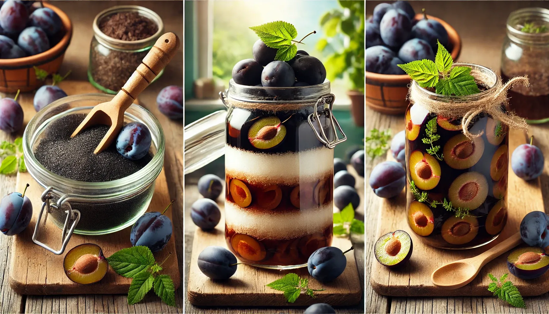 흑매실과 설탕으로 발효액 만드는 과정