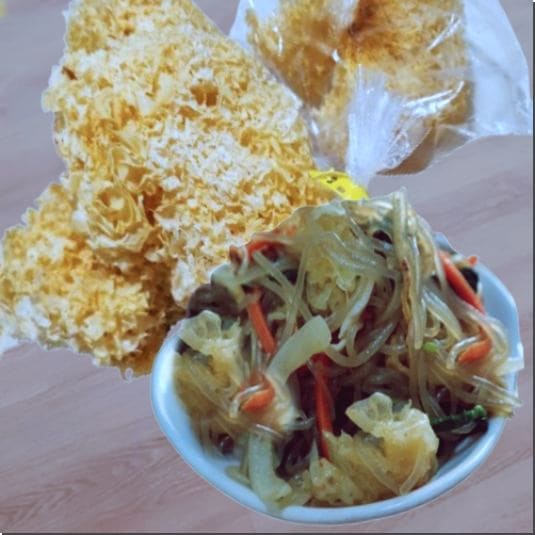 흰목이버섯 먹는 법, 목이버섯 잡채