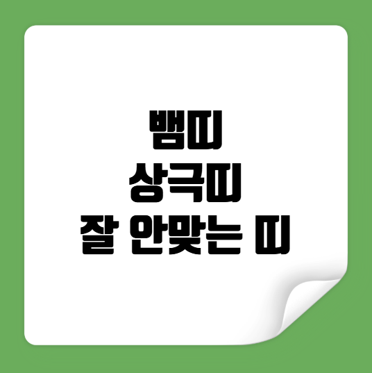 뱀띠 상극띠 잘 안맞는 띠
