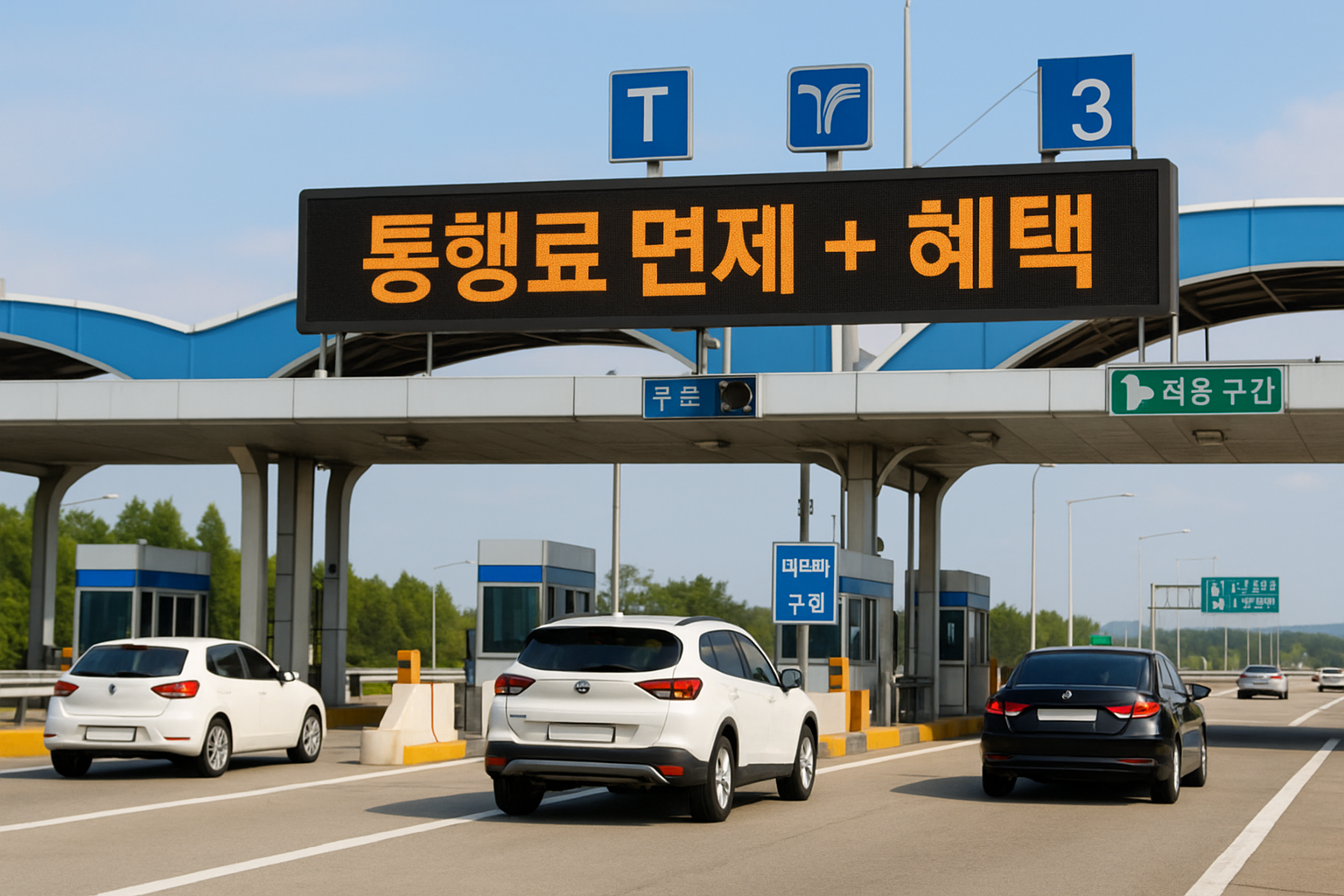 고속도로 통행료 면제 + 혜택 관련 이미지
