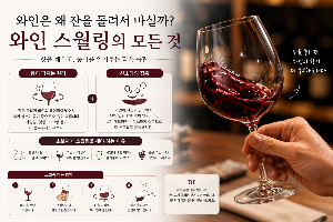 와인은 왜 잔을 돌리면서 마실까? 와인 스월링 하는 이유!