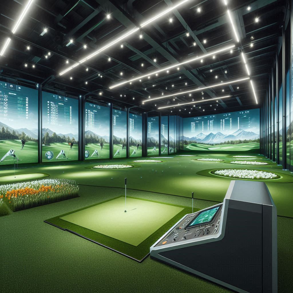 실내골프연습장 배경