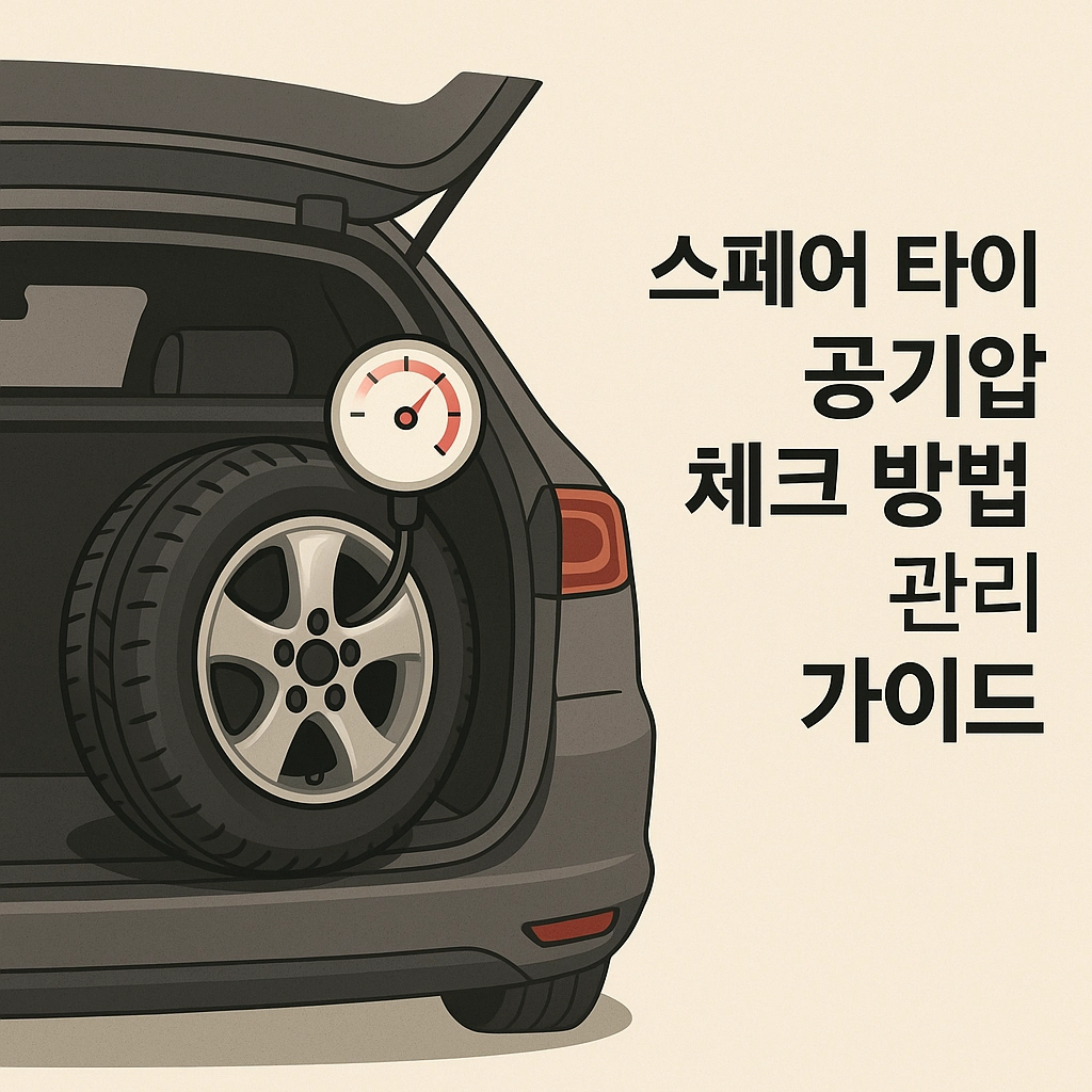 스페어 타이어 공기압 체크 방법과 관리 가이드