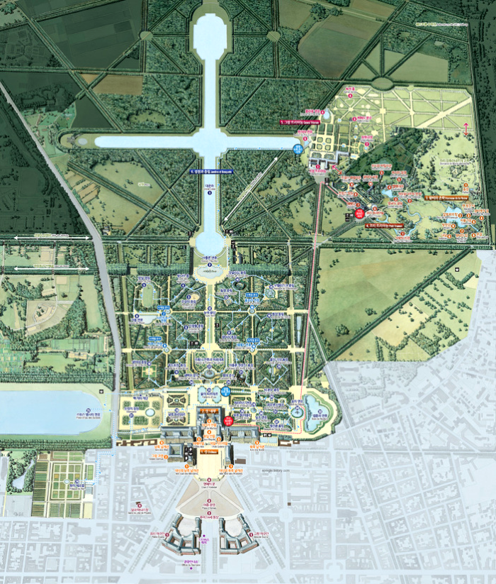 베르사유 궁전 배치도