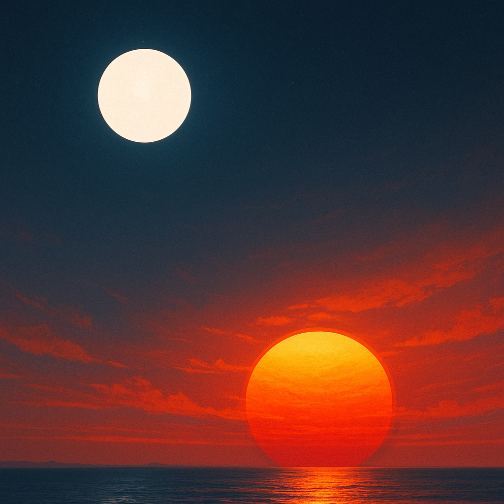 왜 일몰은 붉고, 정오의 태양은 하얗게 보일까?