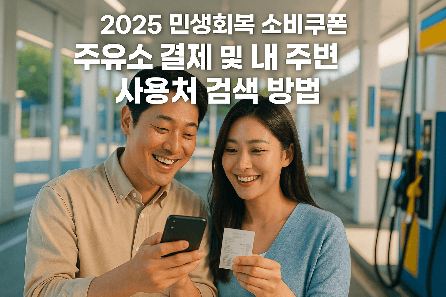 2025 민생회복 소비쿠폰 주유소 결제 및 내 주변 사용처 검색 방법