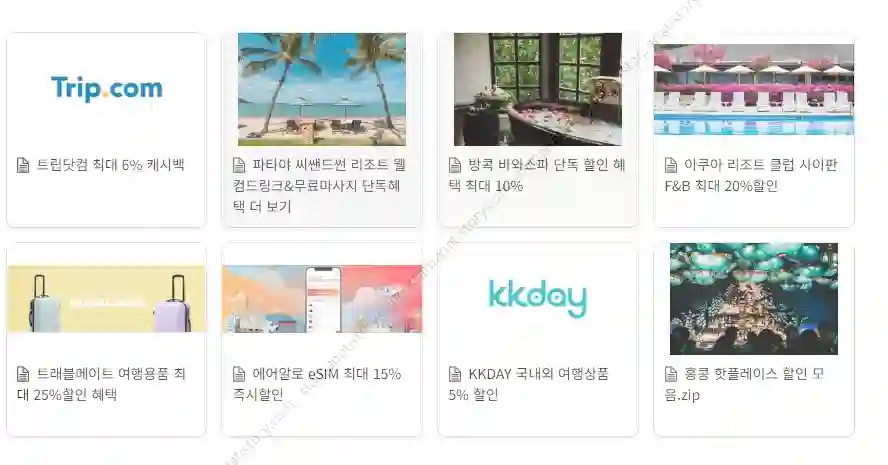 트래블 월랫카드 장점