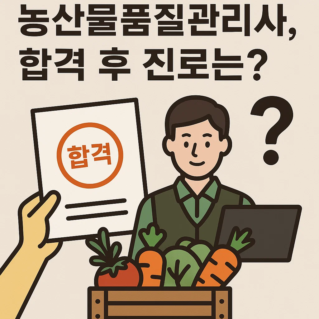 농산물품질관리사, 자격증 따고 나서 뭐하나요?
