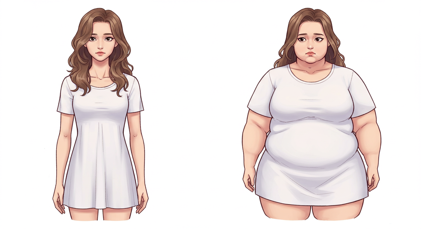 갑작스러운 체중 변화에 관한 사진