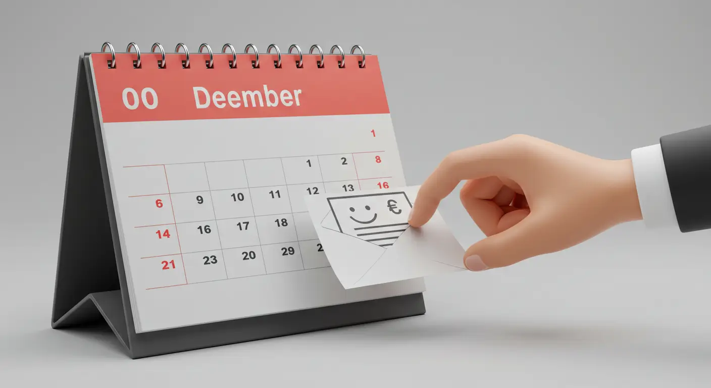 연말정산으로 13월의 월급을 받는 것을 상징하는 보너스 봉투