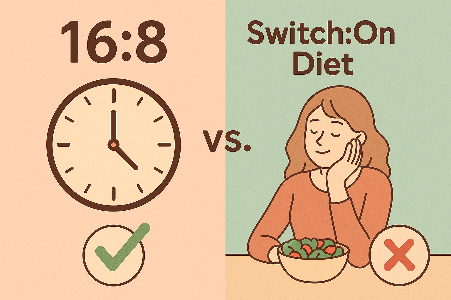 스위치온 다이어트, 14시간 단식은 필수! 16:8 간헐적 단식은 선택?