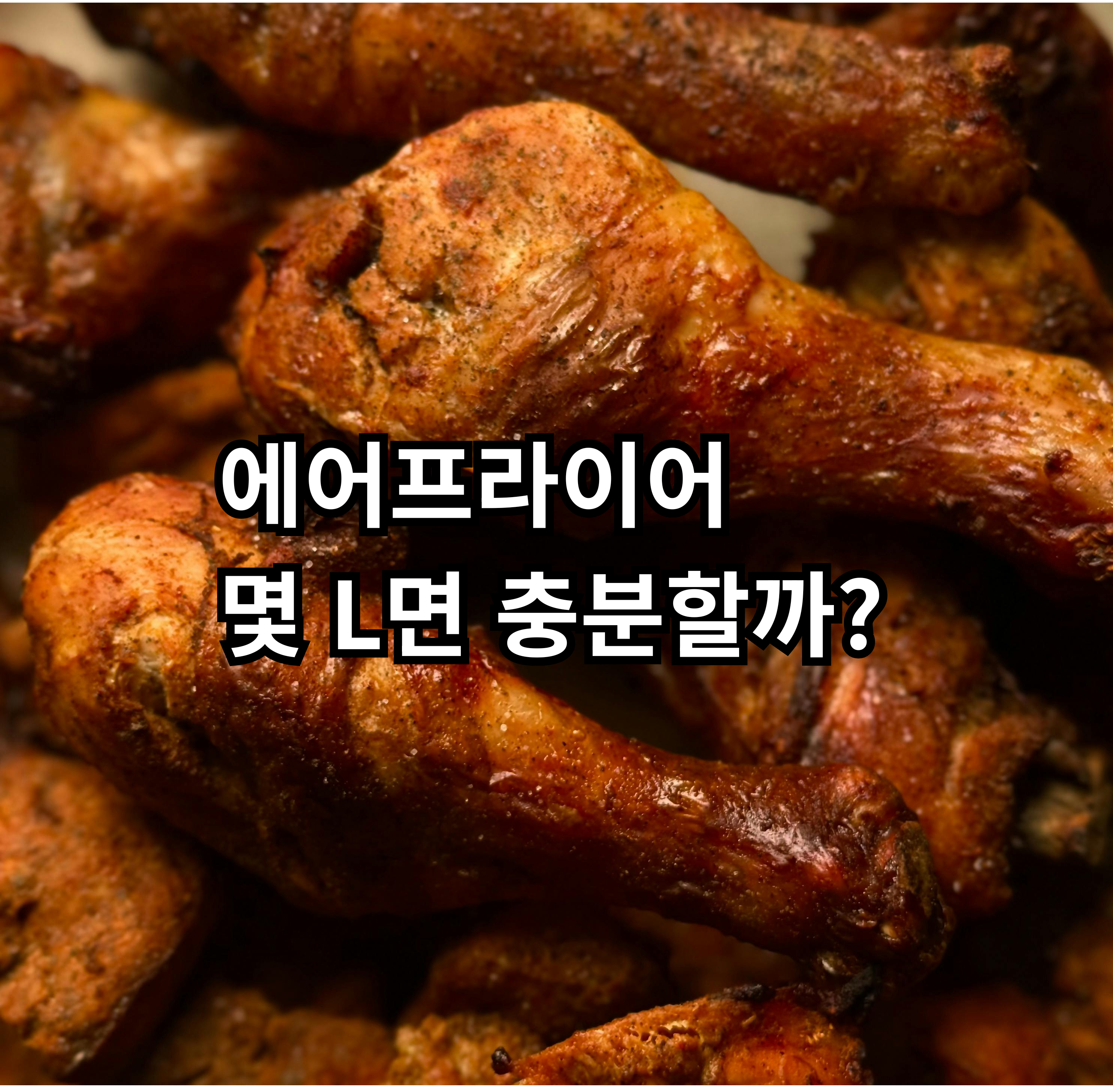 자취 기준으로 에어프라이어 몇 리터 용량이 적당한지 정리한 글