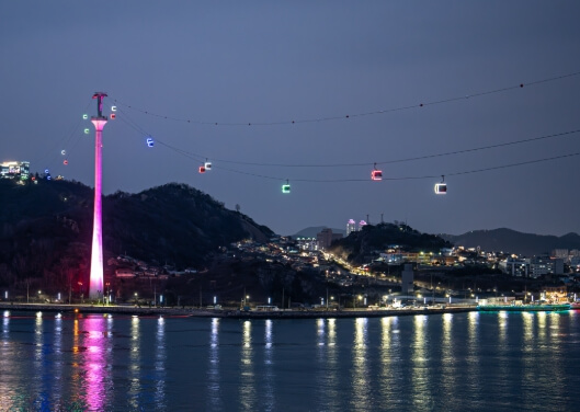 목포해상케이블카야경