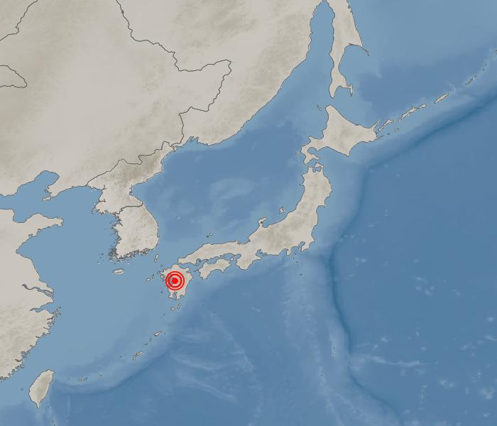 일본 구마모토 지진 발생 위치와 진앙 정보