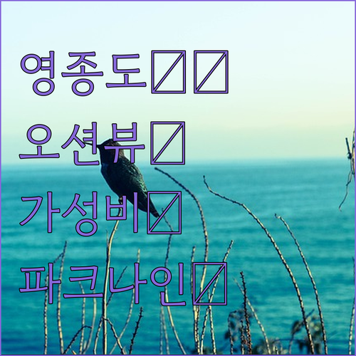 영종도 오션뷰 가성비 호텔 오션 파크