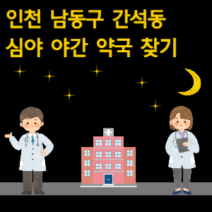 인천 남동구 간석동 심야 야간 약국 찾기