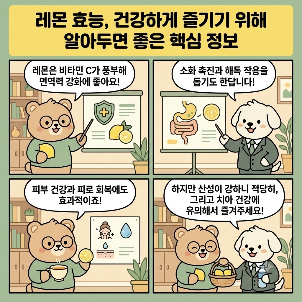 레몬 효능, 건강하게 즐기기 위해 알아두면 좋은 핵심 정보